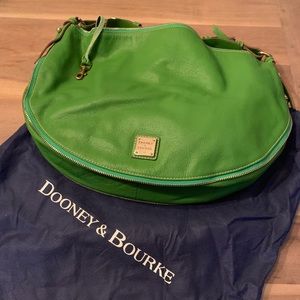 Dooney & Burke Kelly Green Hobo style handbag